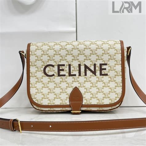 Messenger Folco in Triomphe Canvas with Celine print 